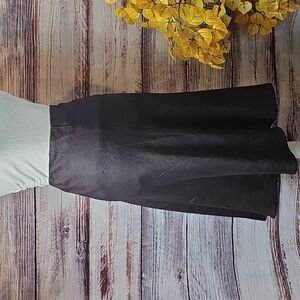NEW WILLI SMITH BLACK A LINE SIDE ZIP LINEN SKIRT